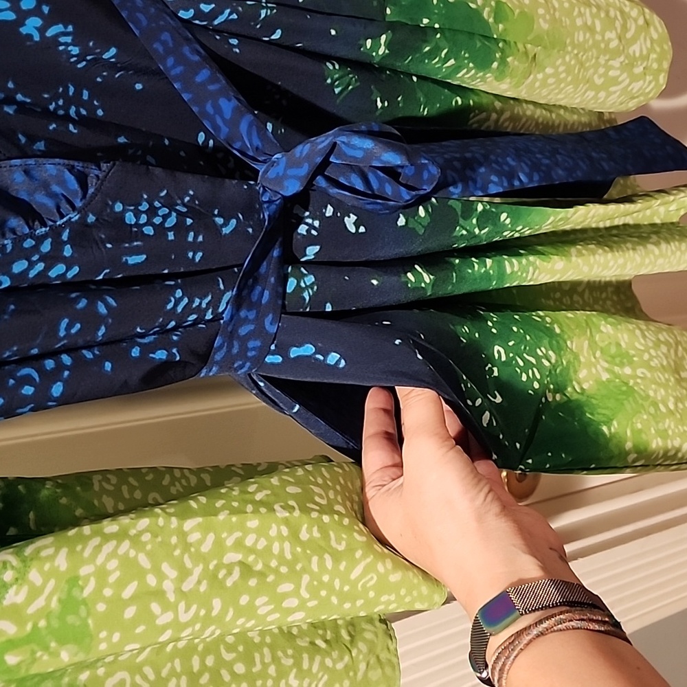 Oscar de la Renta Ombre Leopard Robe - Picture 6 of 6